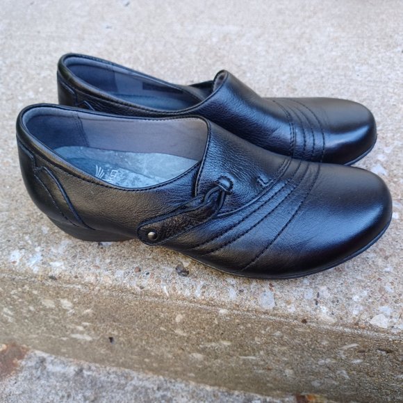 Dansko Shoes Size 36 Size 5.5 Black Leather - Picture 3 of 13